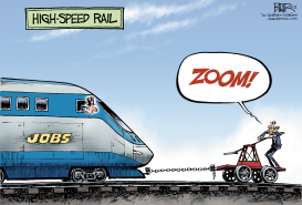 HIGH-SPEED RAIL by Nate Beeler