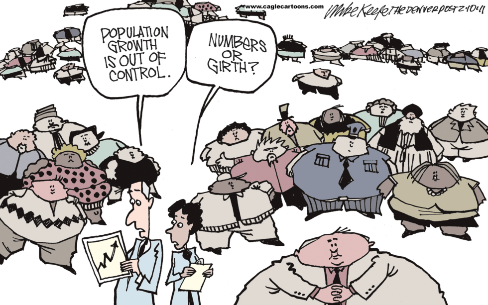  POPULATION GROWTH by Mike Keefe