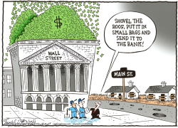 WALL STREET/MAIN STREET  by Bob Englehart