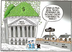 WALL STREET/MAIN STREET   by Bob Englehart