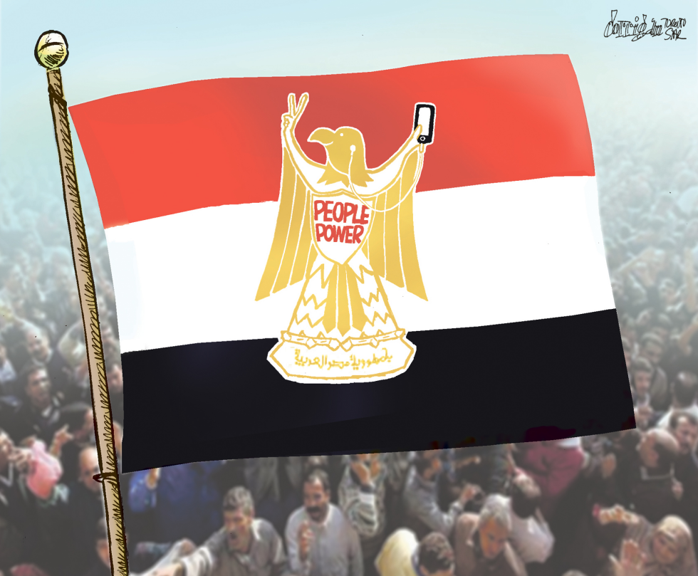  PEOPLE POWER FREES EGYPT by Patrick Corrigan