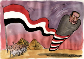 MUBARAK RESIGNED -  by Christo Komarnitski