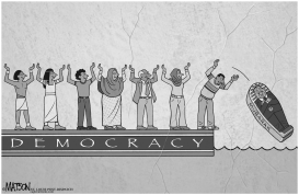 DEMOCRACY COMES TO EGYPT by RJ Matson