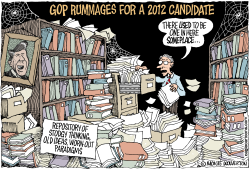 GOP RUMMAGES FOR 2012 CANDIDATE by Wolverton