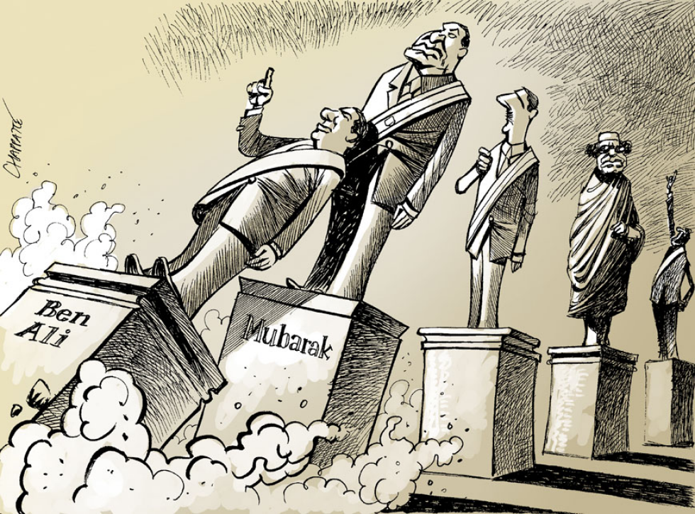  FALL OF DICTATORS by Patrick Chappatte