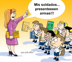 LOS NIñOS INICIAN CLASES EN COSTA RICA by Arcadio Esquivel