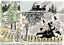 DEFICIT TRAIN by Pat Bagley