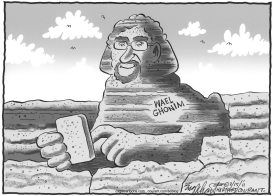 EGYPTIAN GOOGLE HERO WAEL GHONIM by Bob Englehart