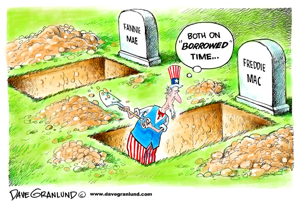  FANNIE AND FREDDIE END COMING by Dave Granlund