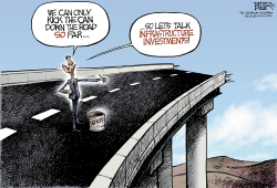 KICKING THE CAN by Nate Beeler