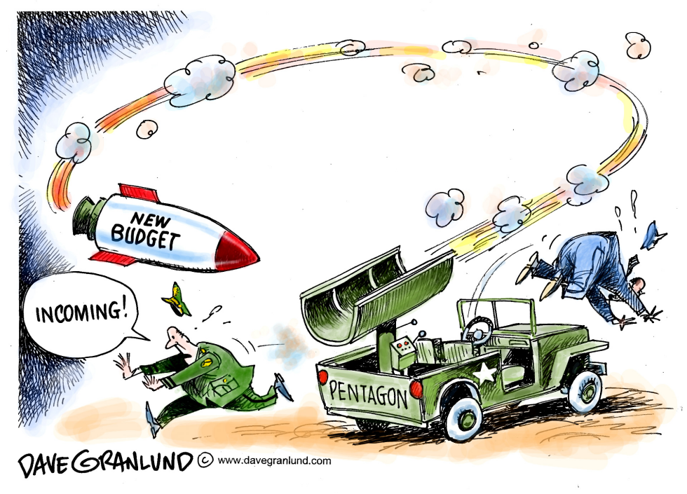  PENTAGON BUDGET CUTS by Dave Granlund