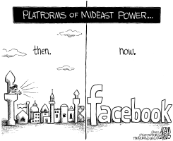 PLATFORMS OF POWER by Adam Zyglis