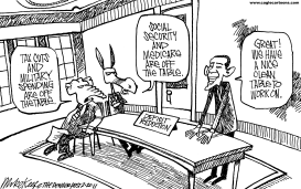 DEFICIT REDUCTION by Mike Keefe