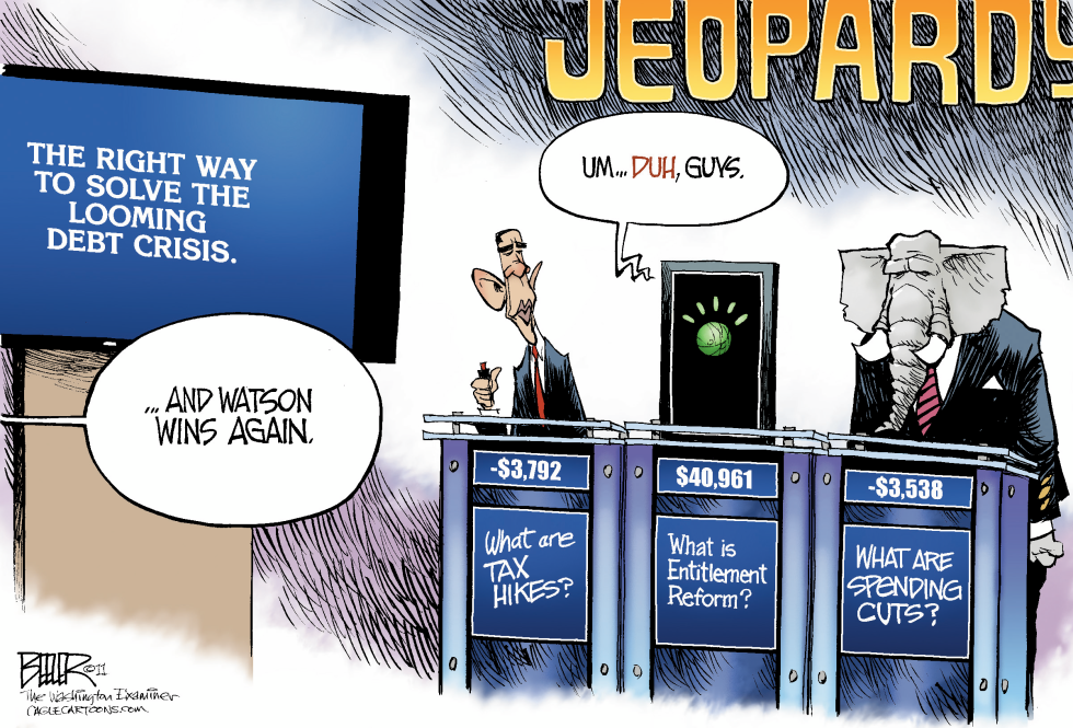  POLITICAL JEOPARDY by Nate Beeler