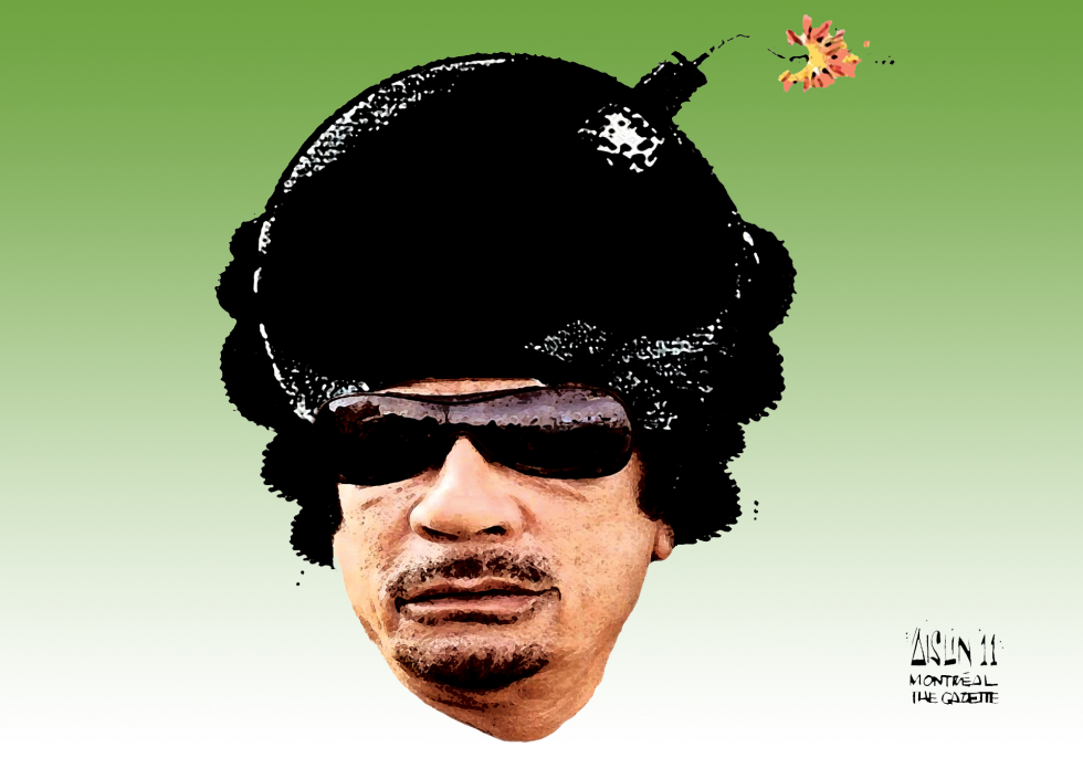  GADHAFI  by Aislin