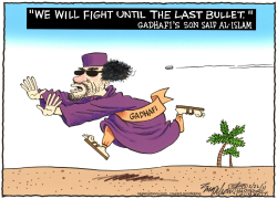 LIBYA AND GADHAFI by Bob Englehart