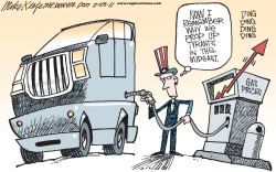 GAS PRICES by Mike Keefe