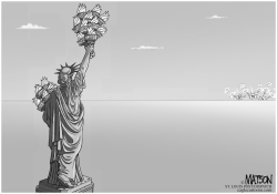 LA LIBERTAD MIRA HACIA EL MEDIO ORIENTE by RJ Matson