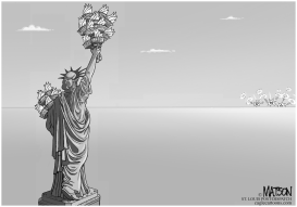 LA LIBERTAD MIRA HACIA EL MEDIO ORIENTE by RJ Matson