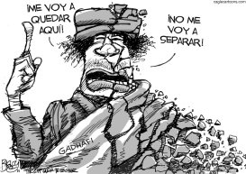 GADHAFI SE DESMORONA by Pat Bagley