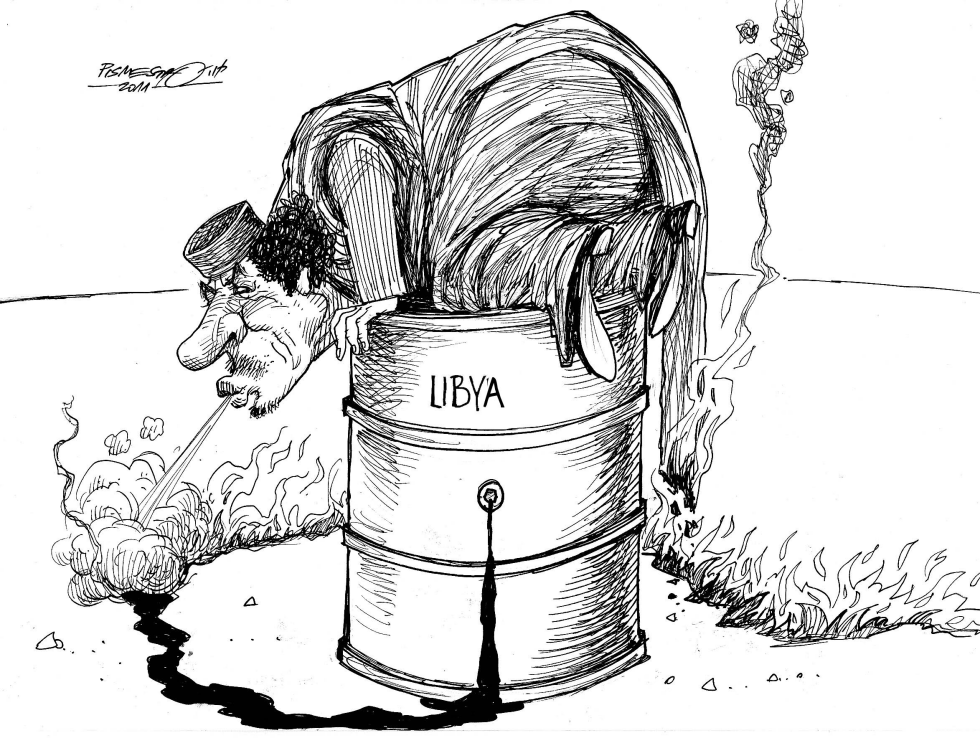  FIRE IN LIBYA by Petar Pismestrovic