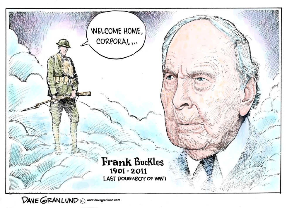  LAST US WWI VETERAN by Dave Granlund