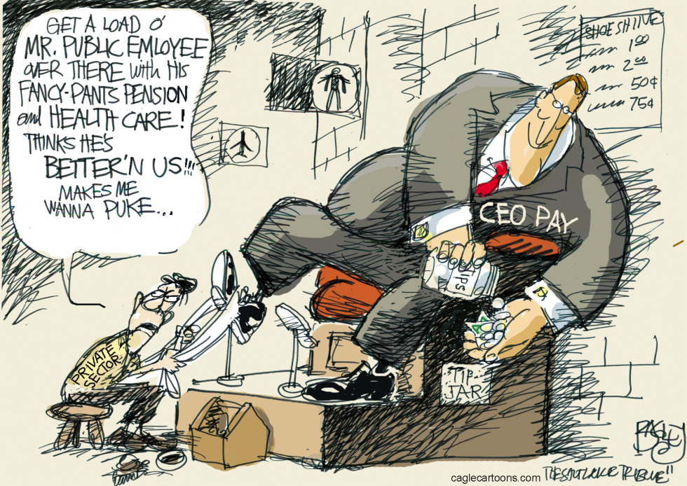  CEO PAY  by Pat Bagley