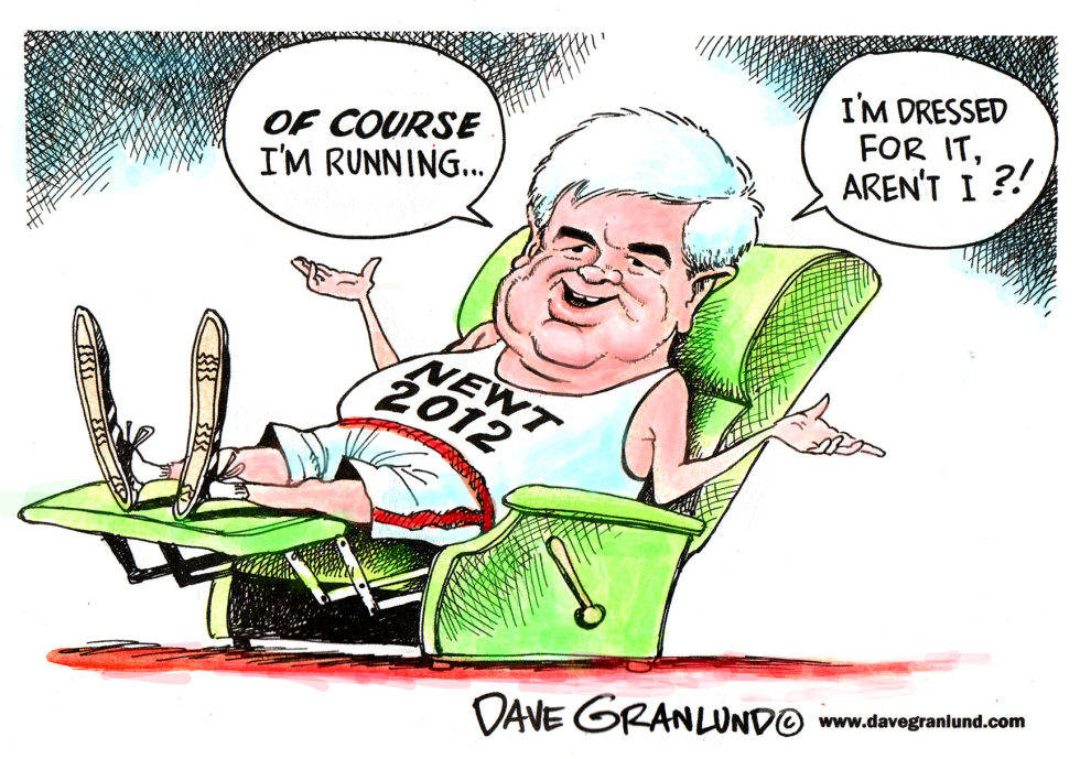  NEWT GINGRICH by Dave Granlund