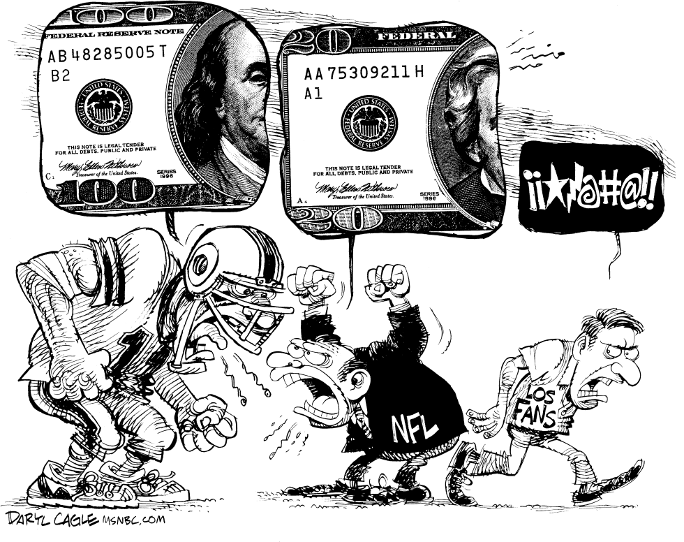  NEGOCIACIONES EN LA NFL by Daryl Cagle