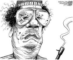 OJOS DE GADDAFI by Adam Zyglis