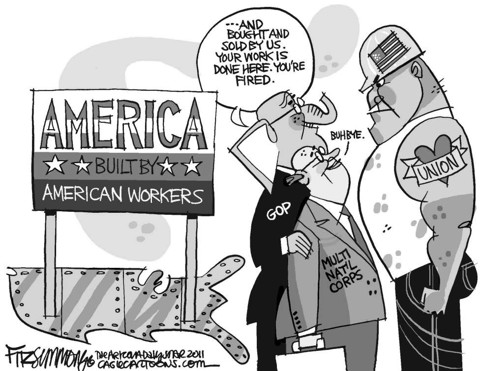  AMERICAN WORKERS by David Fitzsimmons