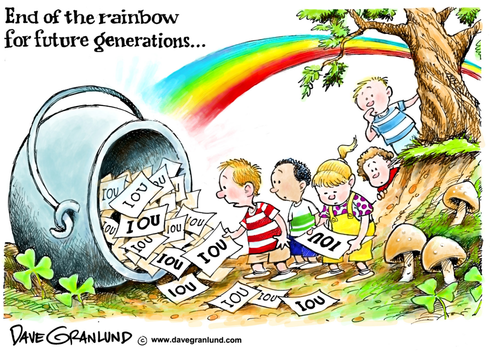  POT OF GOLD IOU by Dave Granlund