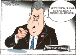 PETER KING HEARINGS  by Bob Englehart