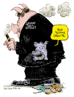 GOP AND CIVIL SERVANT PENSIONS  by Daryl Cagle