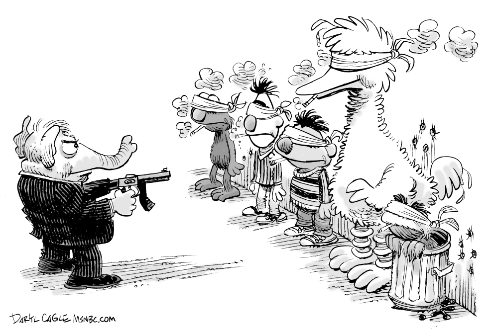  RECORTES PROPUESTOS A LA PBS by Daryl Cagle