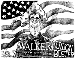 WALKER UNION BUSTER by John Darkow