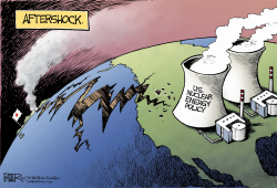 JAPAN AFTERSHOCKS by Nate Beeler