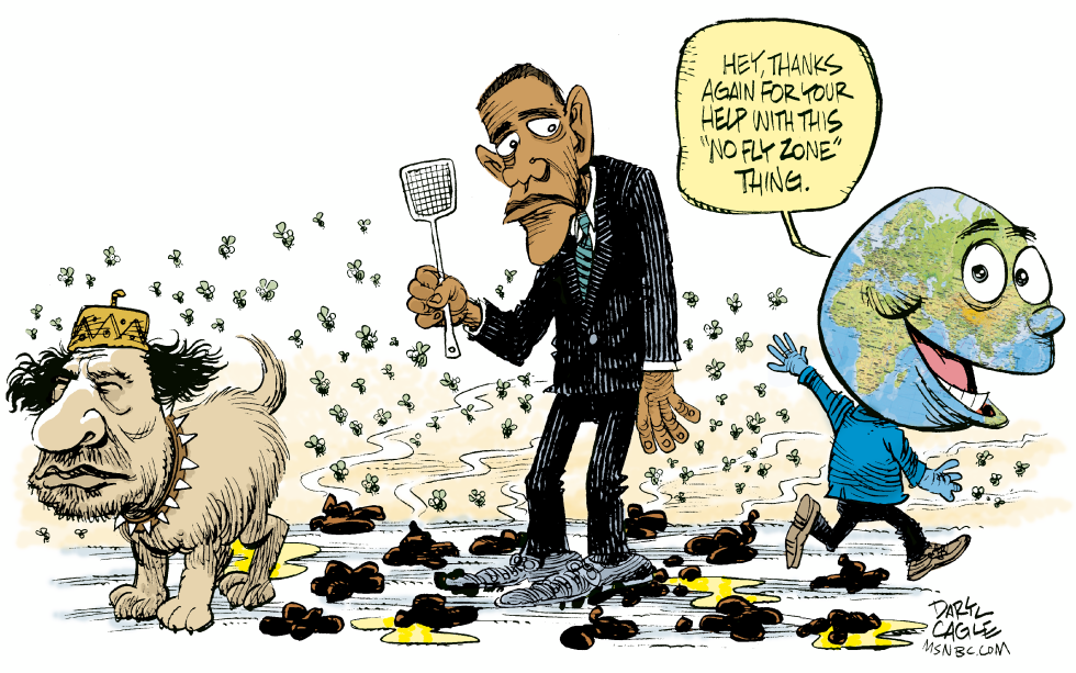  LIBYA NO FLY ZONE  by Daryl Cagle