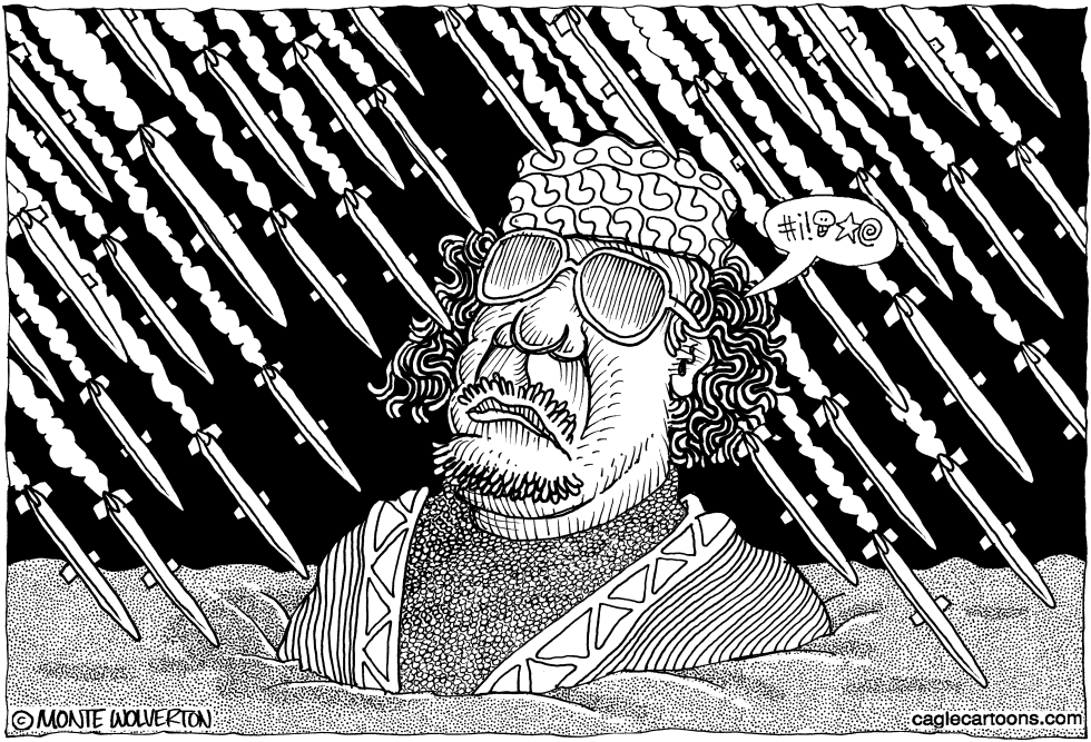  GADDAFI DESCONCERTADO by Wolverton