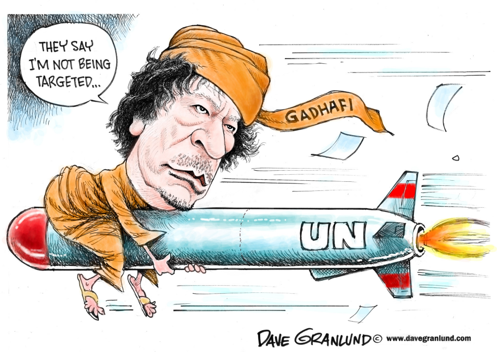  GADHAFI AND CRUISE MISSILES by Dave Granlund