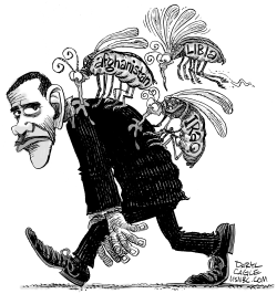 OBAMA Y EL MOSQUITO DE LIBIA by Daryl Cagle