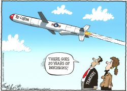 WAR ON LIBYA  by Bob Englehart