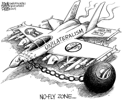 OBAMAS NO FLY ZONE by Adam Zyglis