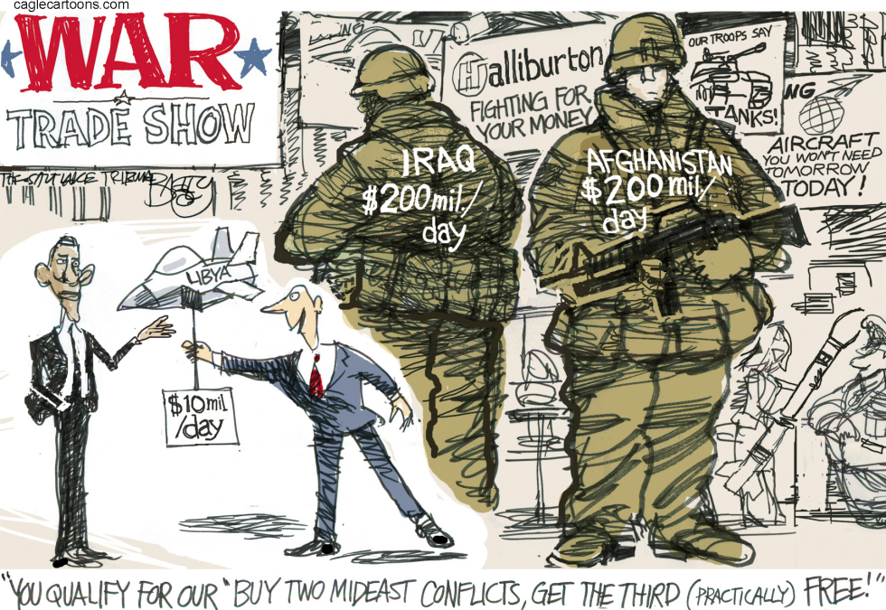  WAR COST  by Pat Bagley