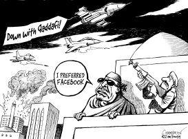 MILIRAY CAMPAIGN AGAINST QADDAFI by Patrick Chappatte