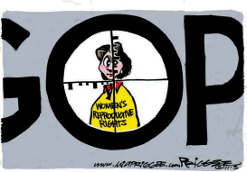 GOP TARGET  by Milt Priggee