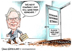 WARREN BUFFETT AND STAINS by Dave Granlund