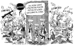 PROTESTAS POR QUEMA DEL CORAN by Daryl Cagle