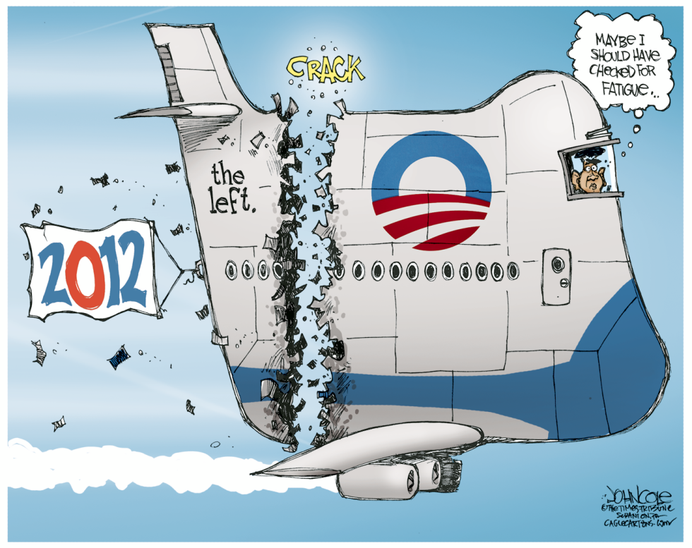  OBAMA DECLARES FOR 2012 by John Cole