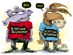 GOVERNMENT SHUT DOWN  by Daryl Cagle